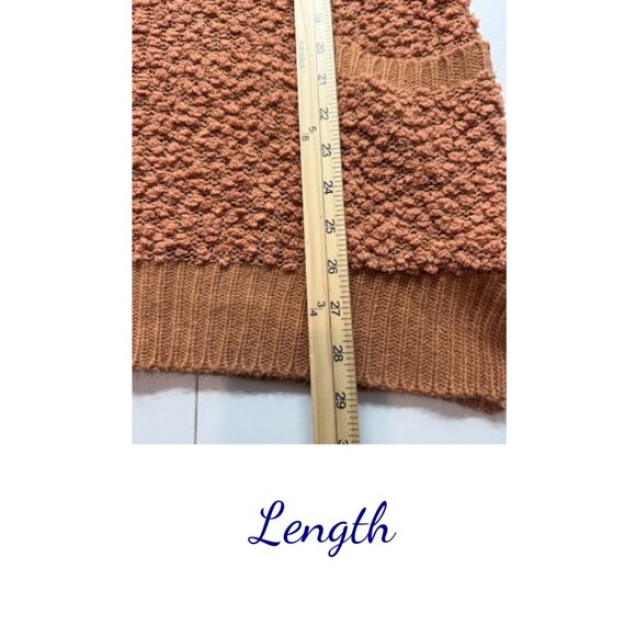 Zenana Outfitters Women’s Rust Textured Sweater Size S - Picture 5 of 5